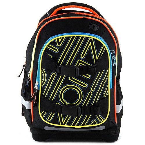 Target Školní batoh Target Černý se žlutou výšivkou