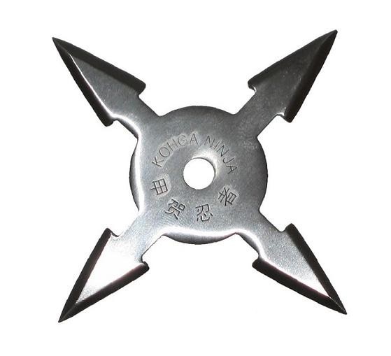 Vrhací hvězdice "Silver 4" čtyřcípá (Chladné zbraně) + pouzdro ZDARMA