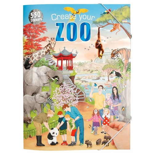Create Your Kreativní sešit Create Your Zoo, 24 stran, 530 samolepek