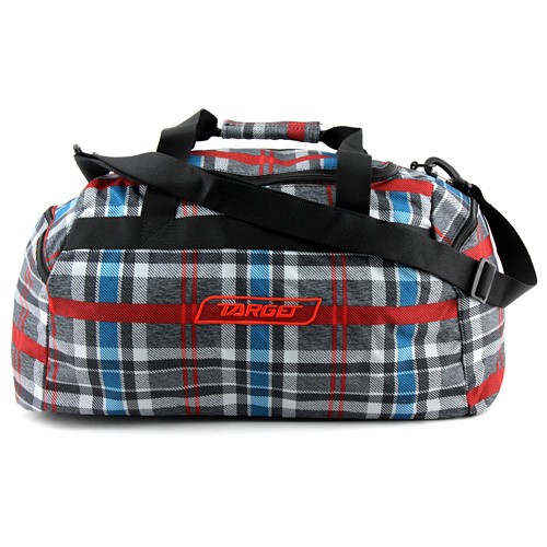 Target Cestovní taška Target Kostkovaná, červeno-modro-šedá