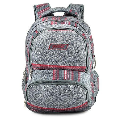 Target Školní batoh Target Červeno-šedý se vzorem