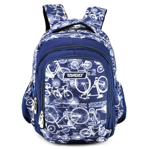 Target Školní batoh Target Modro-bílý s motivem kol