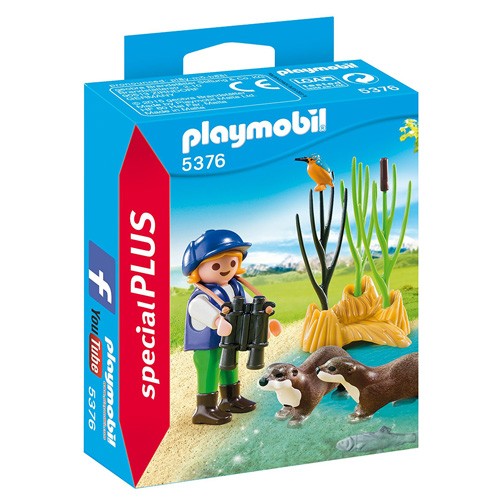 Playmobil Ochránkyně s vydrami Playmobil Zoo, 12 dílků
