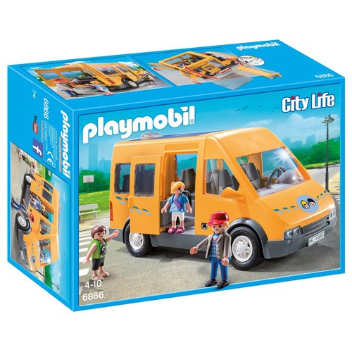 Playmobil Školní dodávka Playmobil Život ve městě, 26 dílků