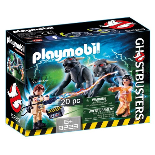 Playmobil Venkman a psi Playmobil Krotitelé duchů, 20 dílků