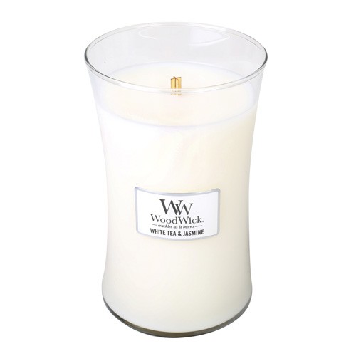 WoodWick velká svíčka White Tea & Jasmine