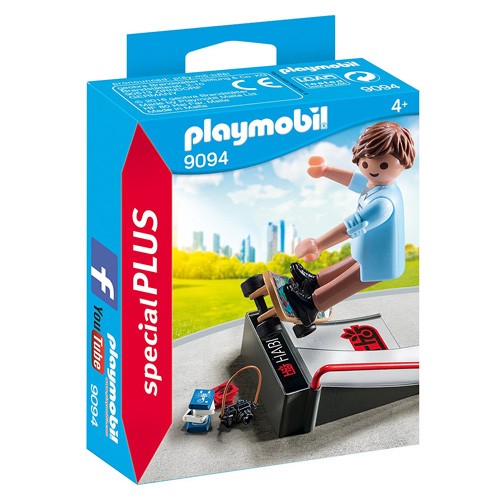 Playmobil Skateboardista s rampou Playmobil Sport a akce, 15 dílků