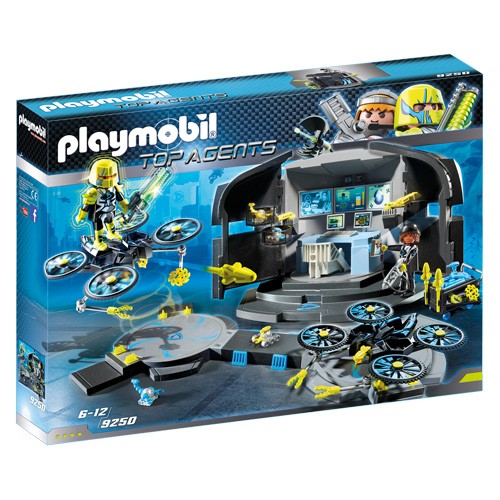 Playmobil Řídící středisko Dr. Dronea Playmobil TOP agenti, 100 dílků