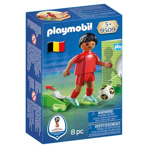 Playmobil Fotbalista Belgie Playmobil panáček s míčem, 8 dílků