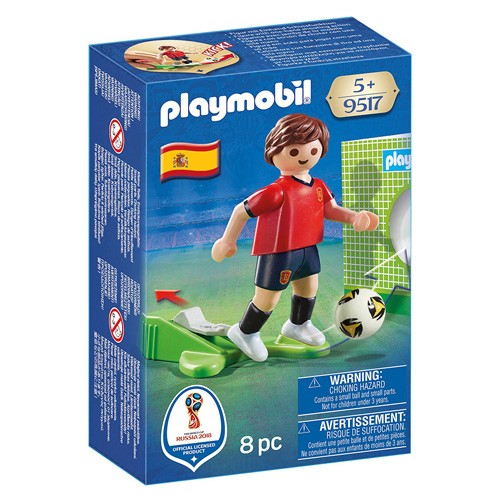 Playmobil Fotbalista Španělska Playmobil panáček s míčem, 8 dílků