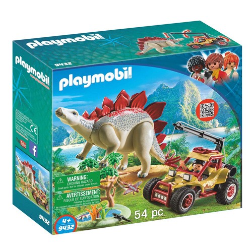 Playmobil Výzkumné auto se Stegosaurem Playmobil Dinosauři, 54 dílků
