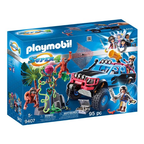 Playmobil Monster truck s Alexem a Rock Brock Playmobil Super 4, 95 dílků