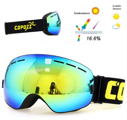 Copozz Lyžařské snowboard brýle s dvojitým sklem Copozz, light blue