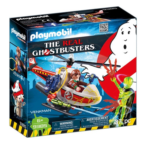 Playmobil Venkman s helikoptérou Playmobil Krotitelé duchů, 37 dílků