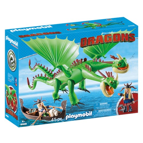Playmobil Rafana a Ťafan s Krkounem a Plivounem Playmobil Jak vycvičit draka, 45 dílků