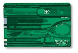 Victorinox SwissCard - Emarald zelená/transparentní