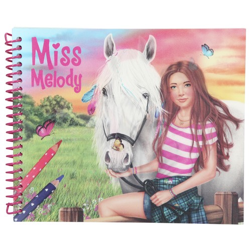 Miss Melody Omalovánky, kreativní sada Miss Melody Vytvoř si svého koně, se samolepkami a 3D obrázkem
