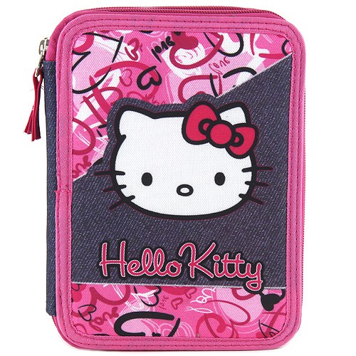 Hello Kitty Školní penál s náplní Target Hello Kitty, růžový